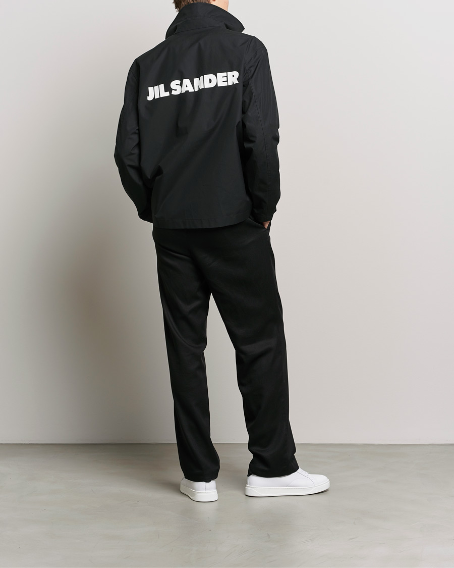 Hombres | Abrigos y chaquetas | Jil Sander | Back Printed Coach Jacket Black