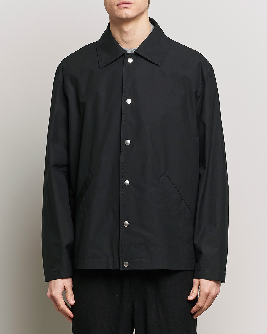 Hombres | Abrigos y chaquetas | Jil Sander | Back Printed Coach Jacket Black