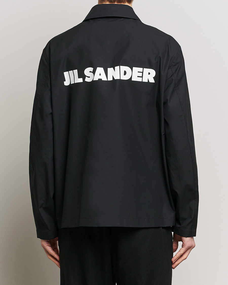 Hombres | Abrigos y chaquetas | Jil Sander | Back Printed Coach Jacket Black