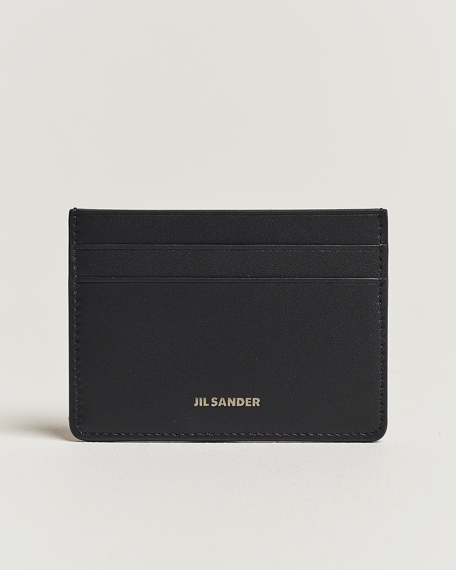 Hombres | Jil Sander Soft Calf Leather Card Holder Black | Jil Sander | Soft Calf Leather Card Holder Black