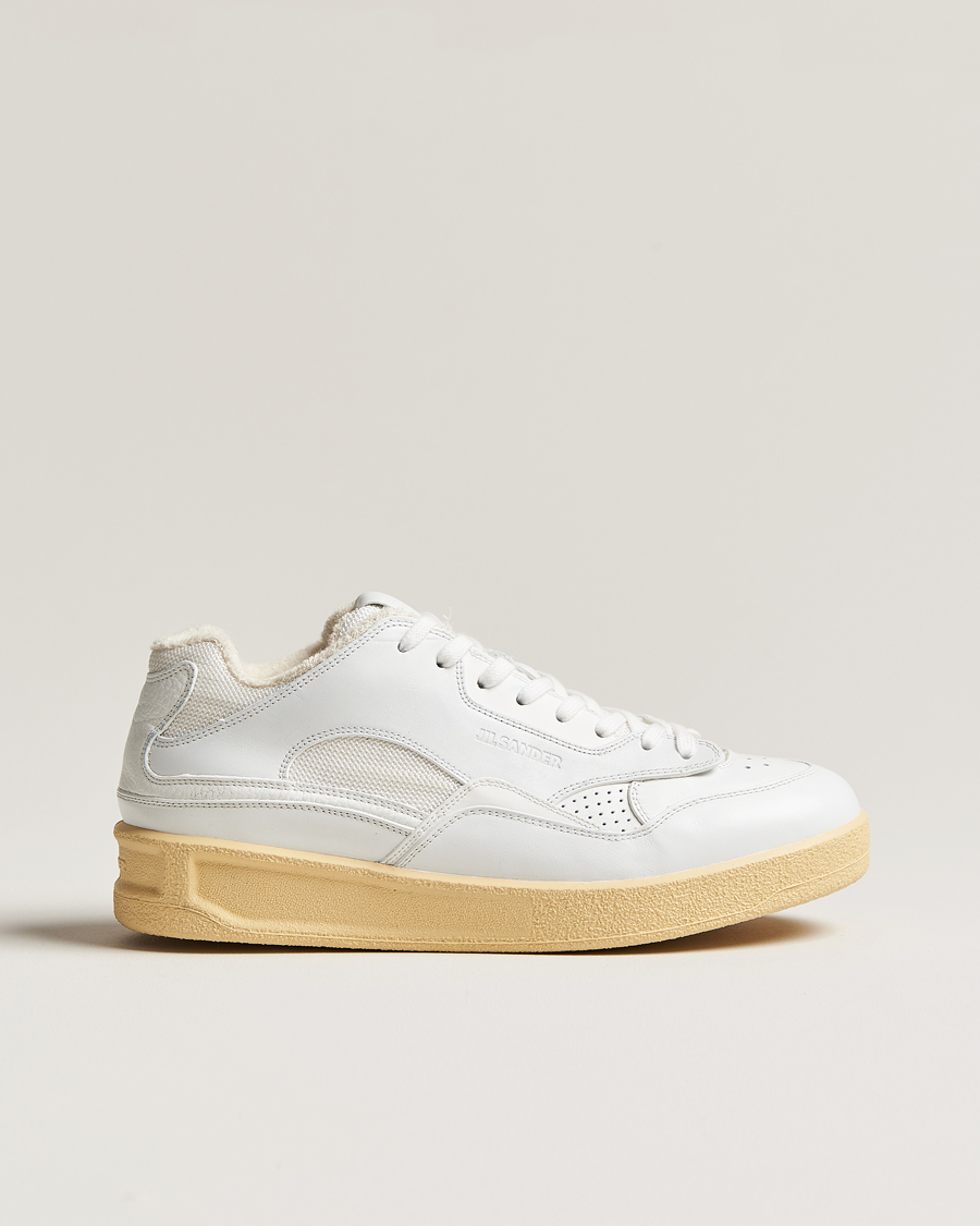 Hombres | Jil Sander Low Basket Sneakers White | Jil Sander | Low Basket Sneakers White