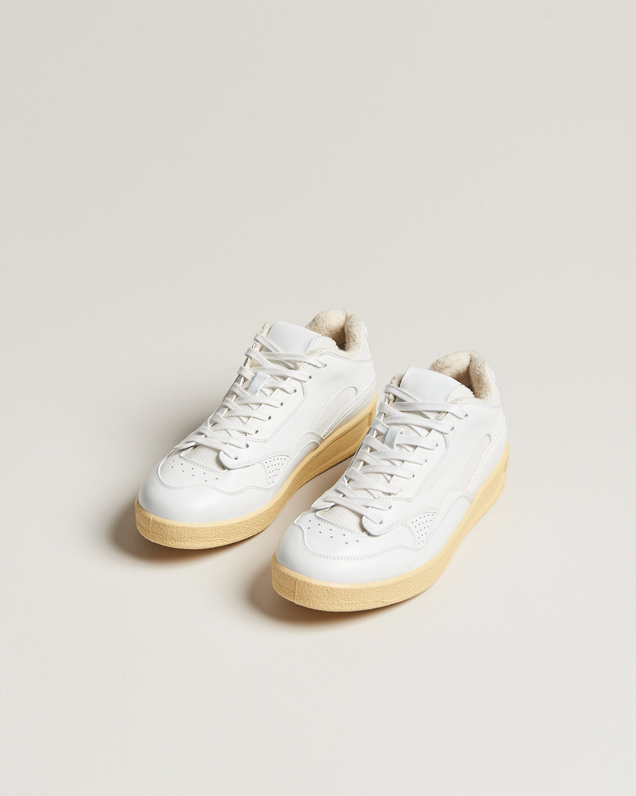 Hombres | Jil Sander Low Basket Sneakers White | Jil Sander | Low Basket Sneakers White