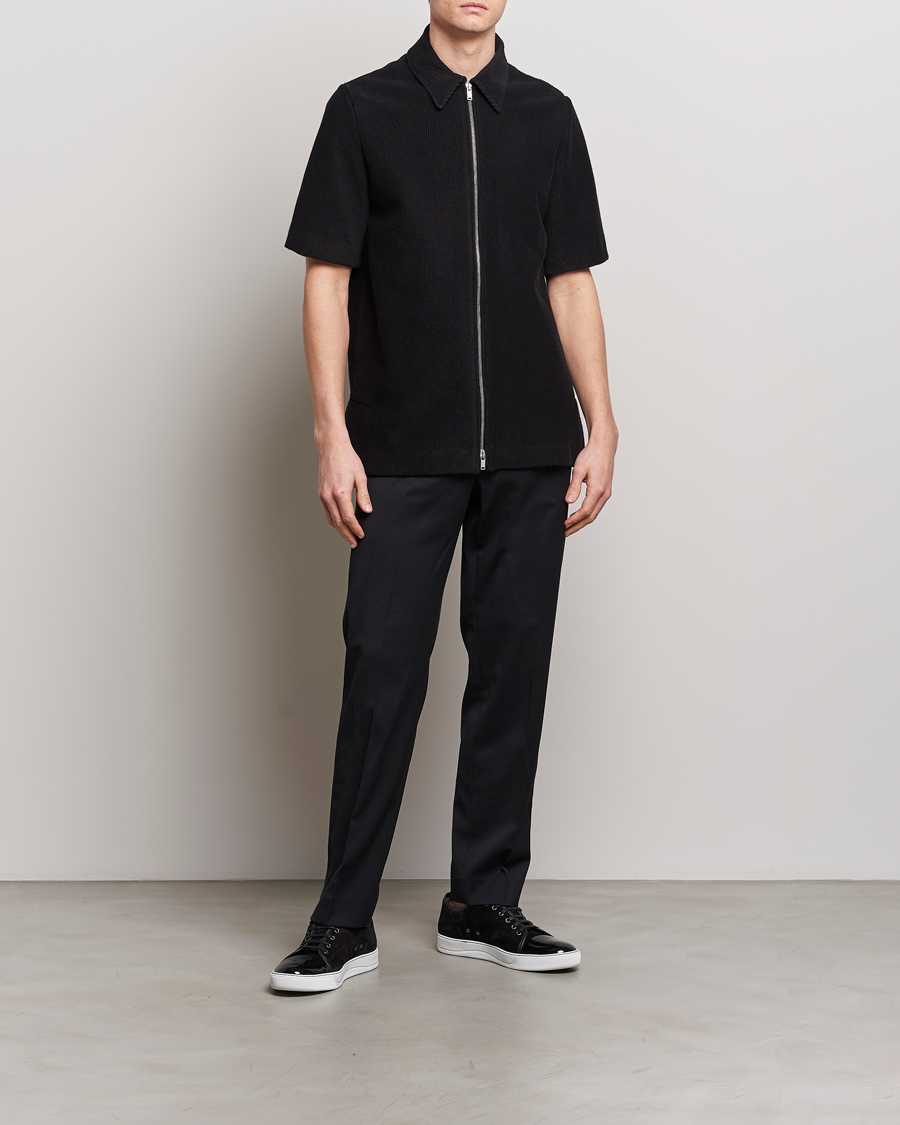 Hombres | Camisas | Jil Sander | Full Zip Camp Shirt Black