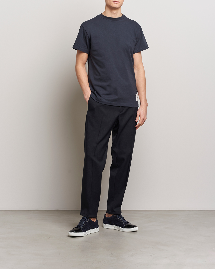 Hombres | Camisetas | Jil Sander | 3-Pack Short Sleeve T-Shirts White/Navy/Black