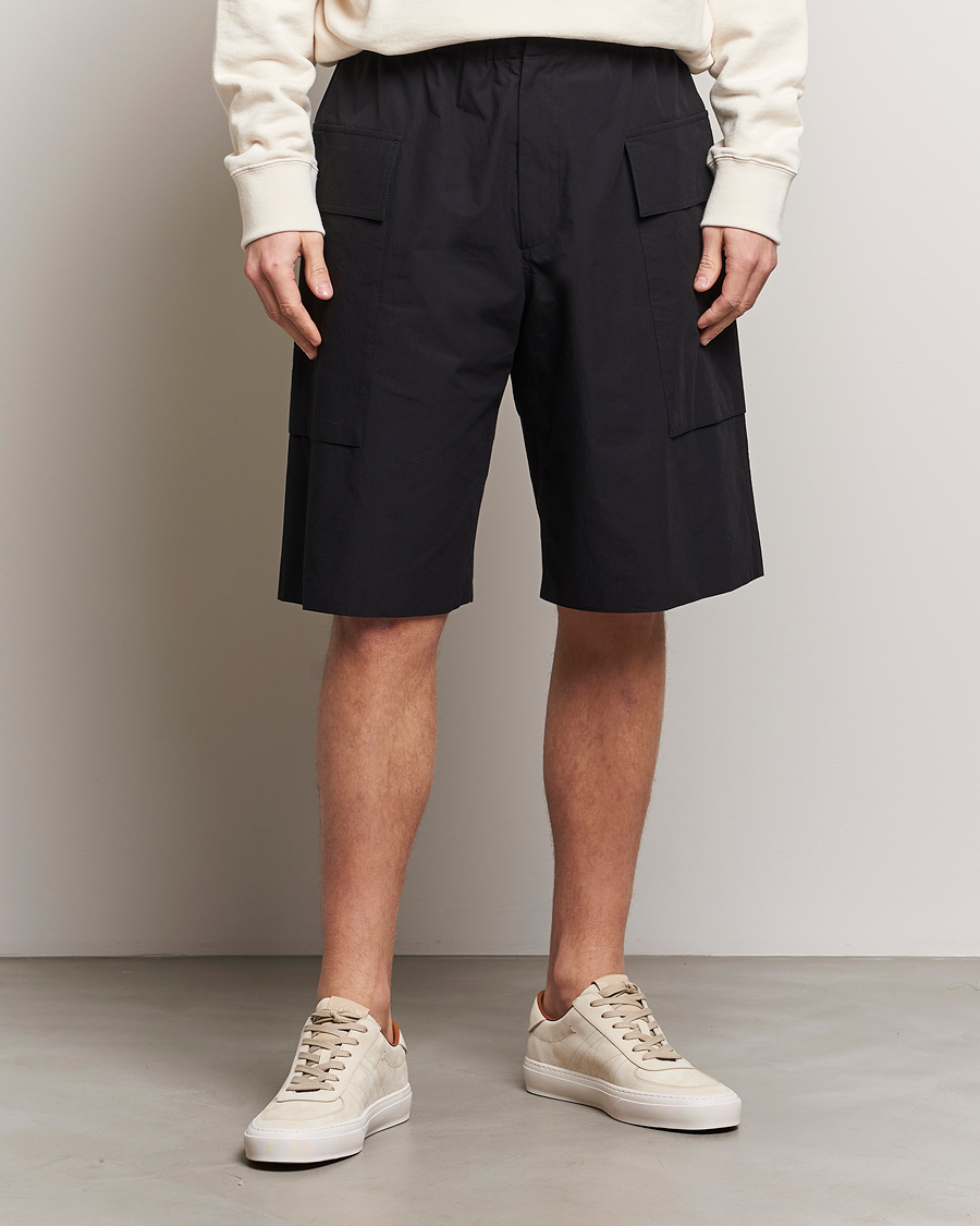 Hombres | Pantalones cortos chinos | Jil Sander | Relaxed Fit Drawstring Shorts Black