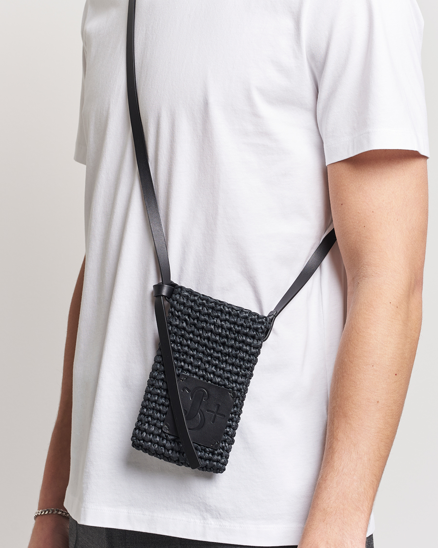 Men |  | Jil Sander | Crochet Phone Pocket Black