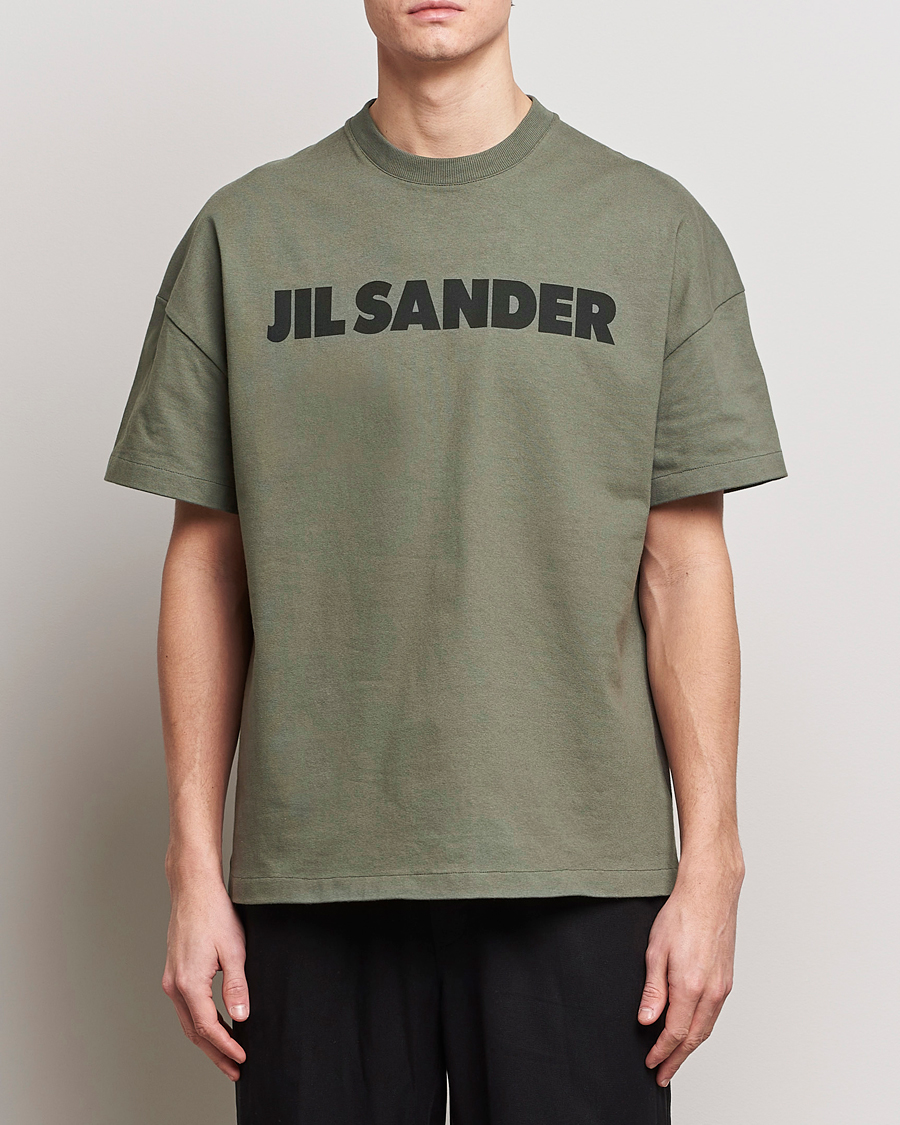 Hombres | Camisetas | Jil Sander | Printed Logo T-Shirt Thyme Green
