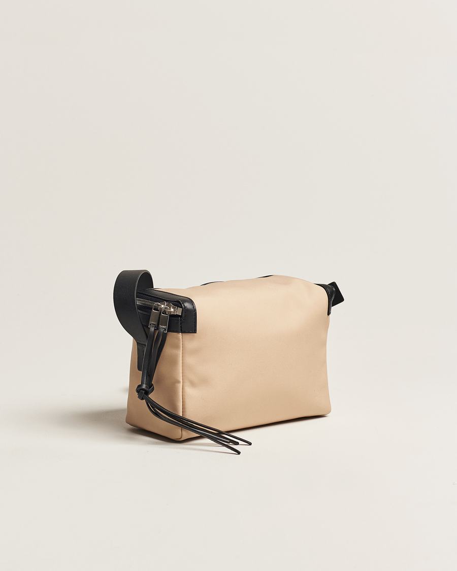 Hombres | Jil Sander Cotton/Nappa Cross Body Bag Dark Sand | Jil Sander | Cotton/Nappa Cross Body Bag Dark Sand