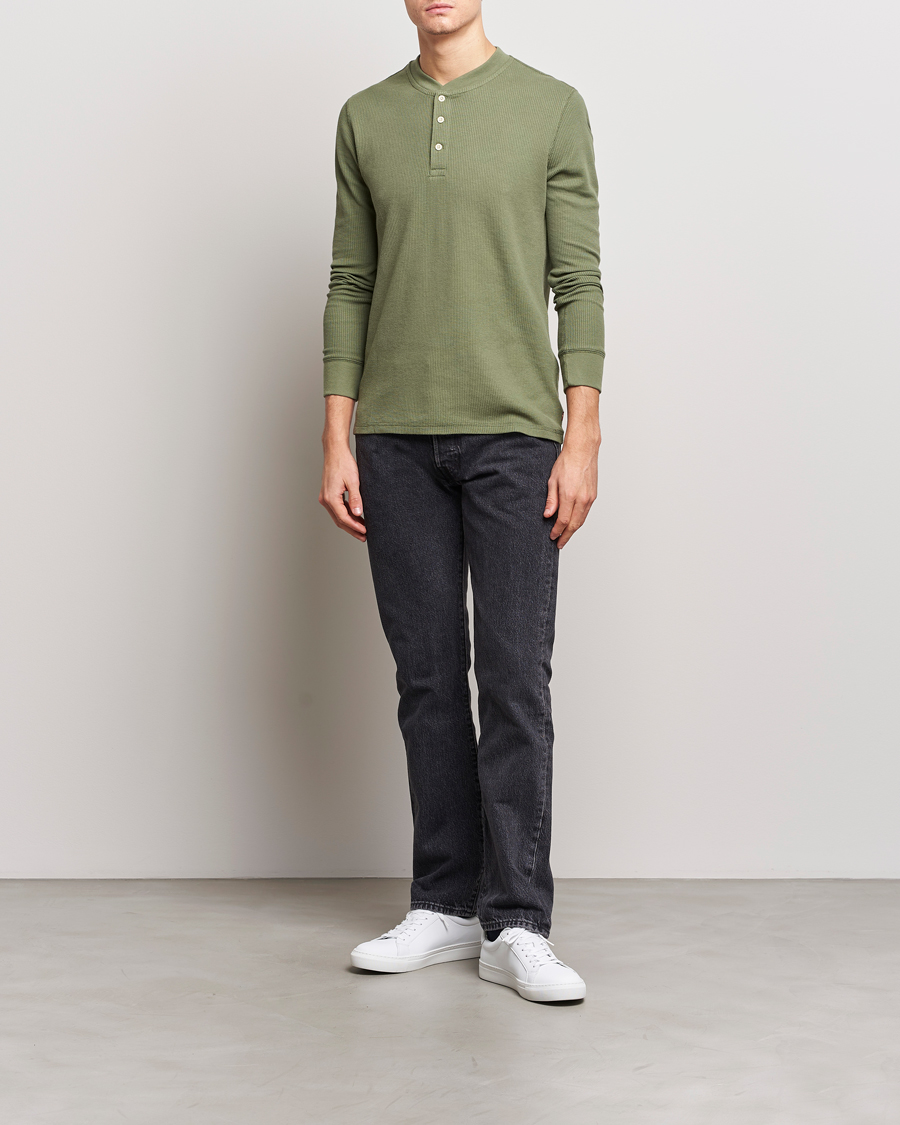 Hombres | Jerséis y prendas de punto | Levi's | Thermal Henley Bluish Olive