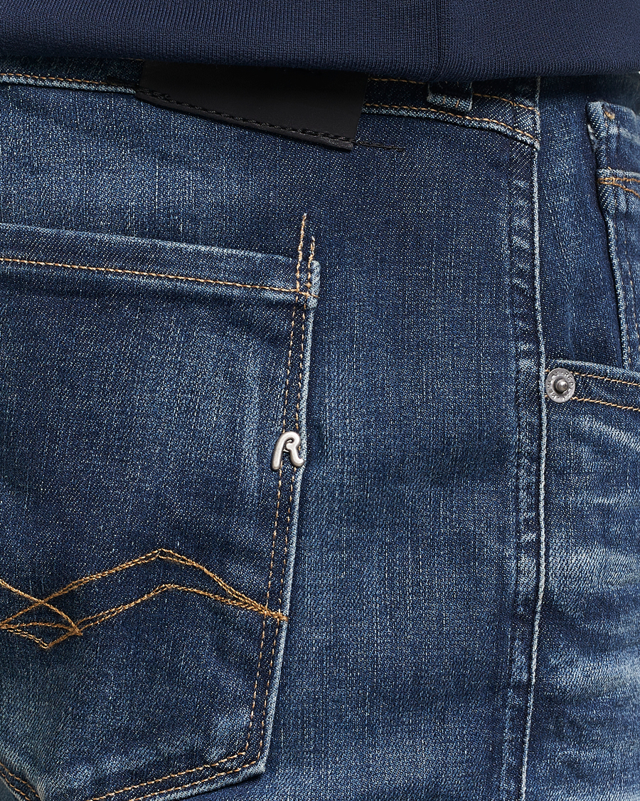 Hombres | Vaqueros | Replay | Anbass Hyperflex Dust Wash Jeans Dark Blue
