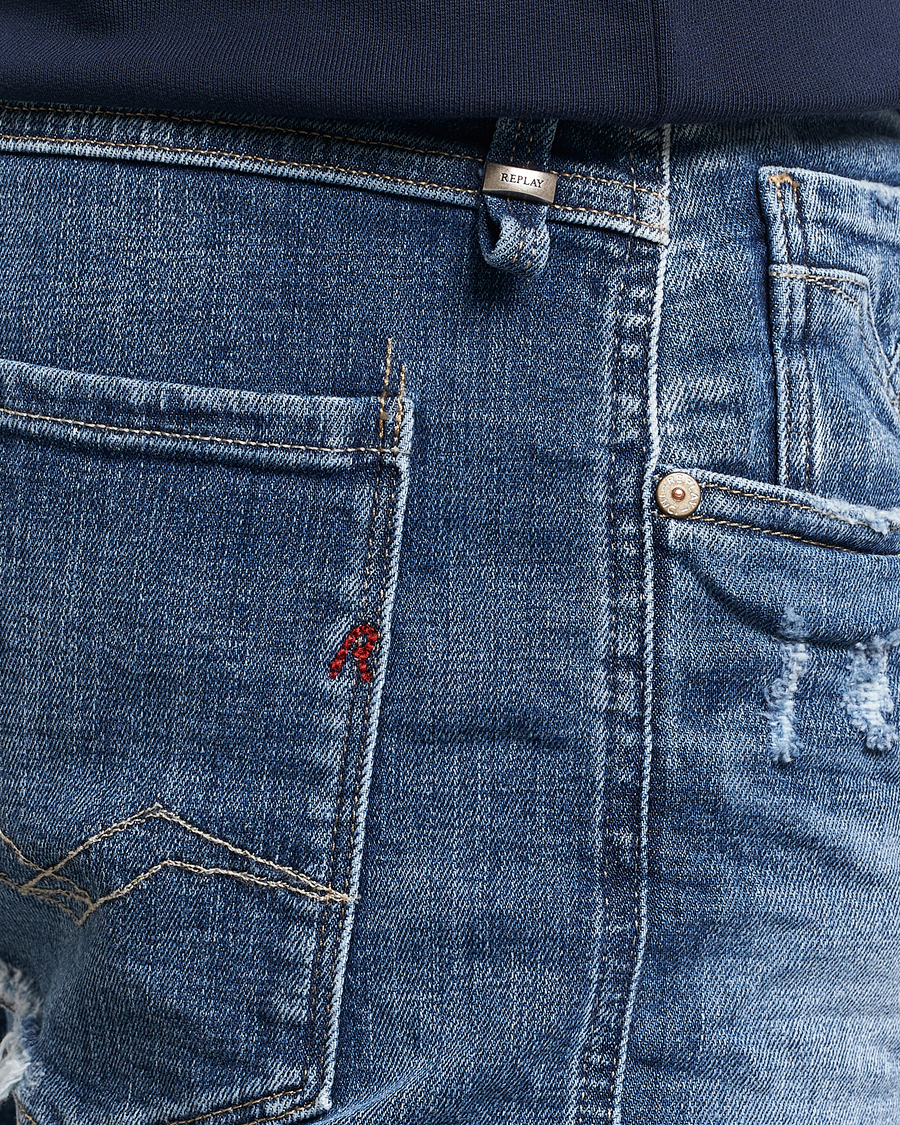 Hombres | Vaqueros | Replay | Anbass 5 Year Stretch Jeans Medium Blue