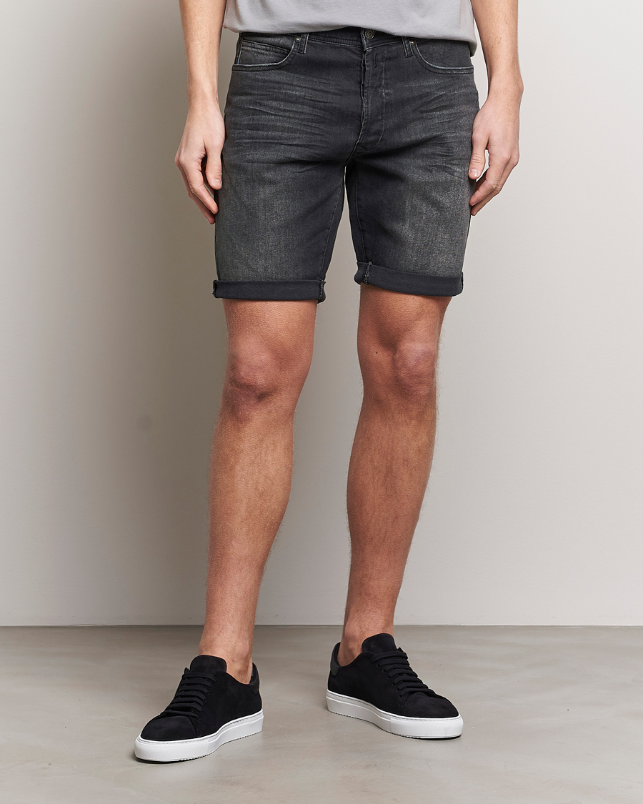 Hombres | Pantalones cortos | Replay | RBJ901 Super Stretch Bio Denim Shorts Washed Black