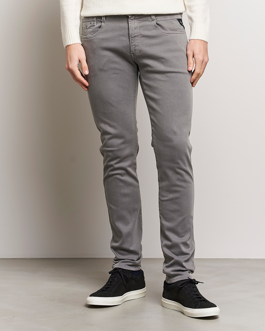 Hombres |  | Replay | Anbass Hyperflex X.Lite 5-Pocket Pants Medium Grey