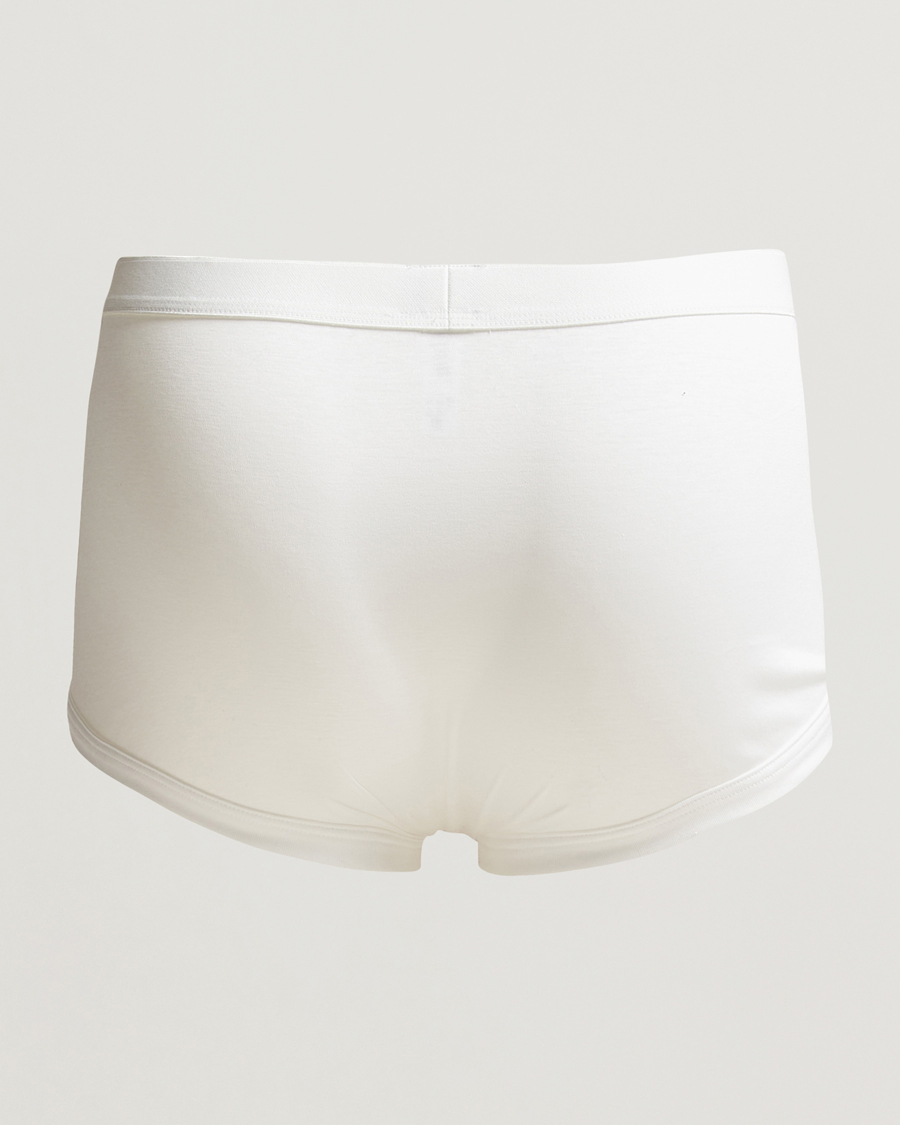 Hombres | Ropa interior y calcetines | Zimmerli of Switzerland | Sea Island Cotton Boxer Briefs White