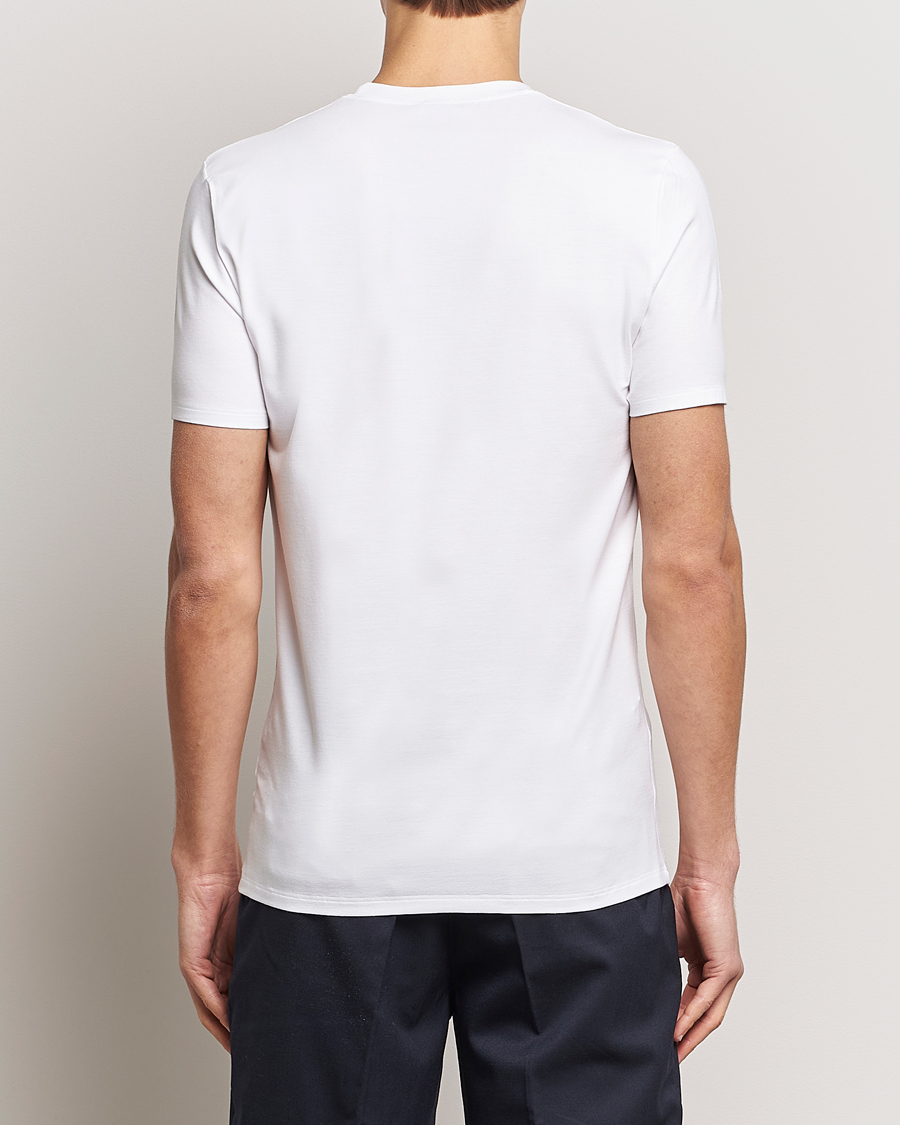 Hombres | Camisetas | Zimmerli of Switzerland | Pureness Modal Crew Neck T-Shirt White
