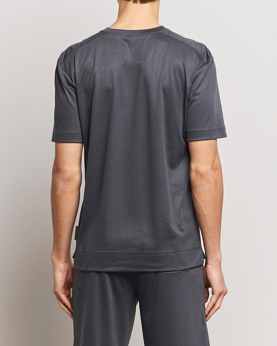 Hombres | Zimmerli of Switzerland Cotton/Modal Crew Neck Loungwear T-Shirt Phantom | Zimmerli of Switzerland | Cotton/Modal Crew Neck Loungwear T-Shirt Phantom