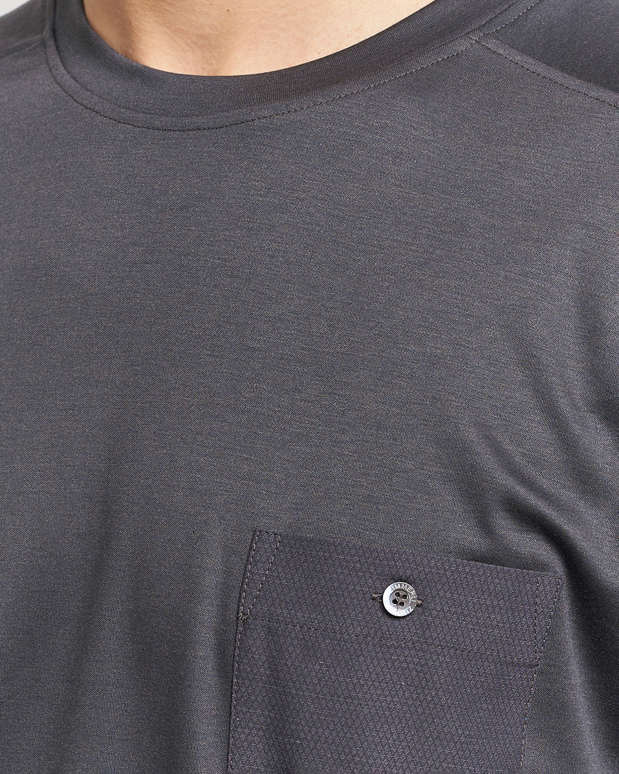 Hombres | Zimmerli of Switzerland Cotton/Modal Crew Neck Loungwear T-Shirt Phantom | Zimmerli of Switzerland | Cotton/Modal Crew Neck Loungwear T-Shirt Phantom