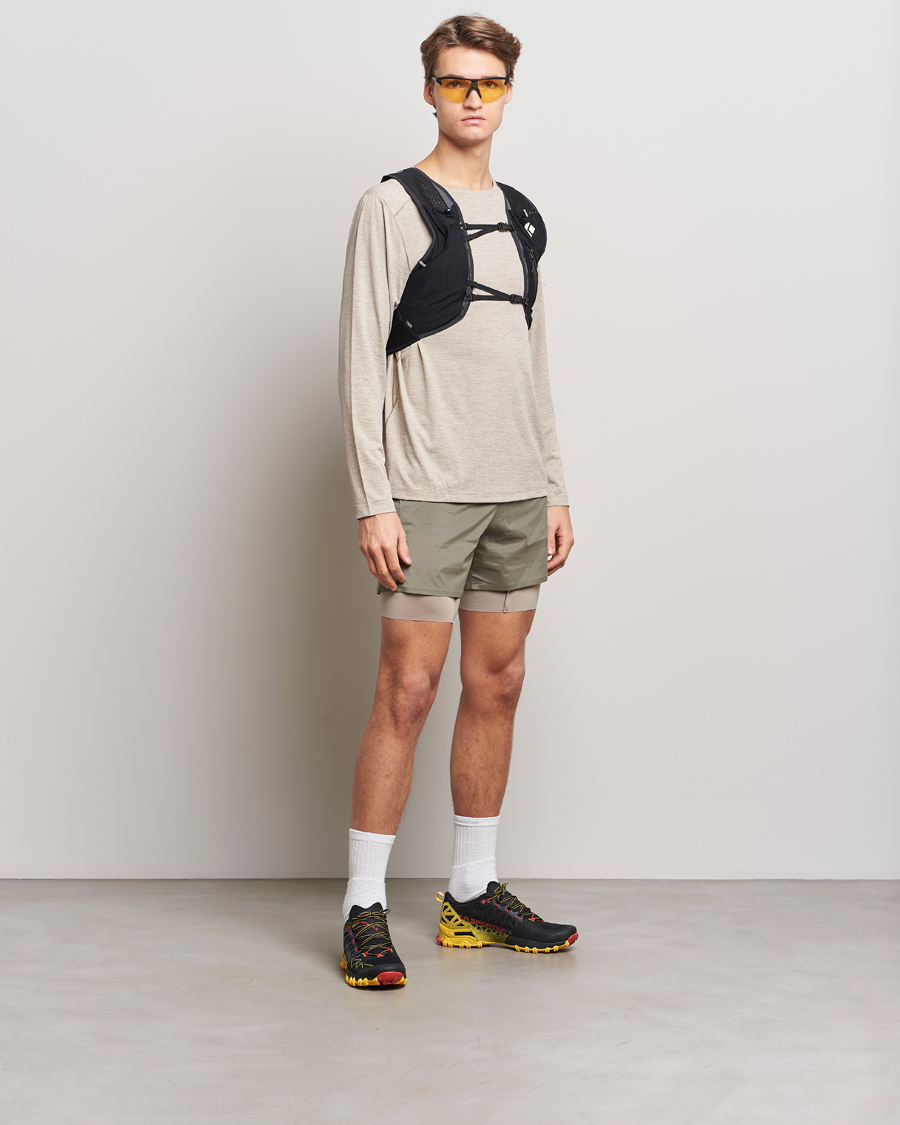 Hombres | La Sportiva Bushido II GTX Trail Running Sneakers Black/Yellow | La Sportiva | Bushido II GTX Trail Running Sneakers Black/Yellow