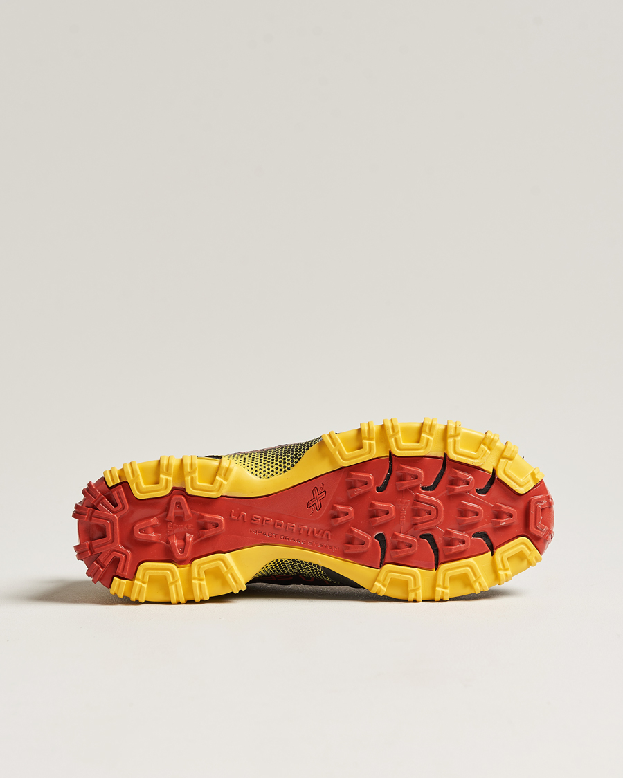 Hombres | La Sportiva Bushido II GTX Trail Running Sneakers Black/Yellow | La Sportiva | Bushido II GTX Trail Running Sneakers Black/Yellow