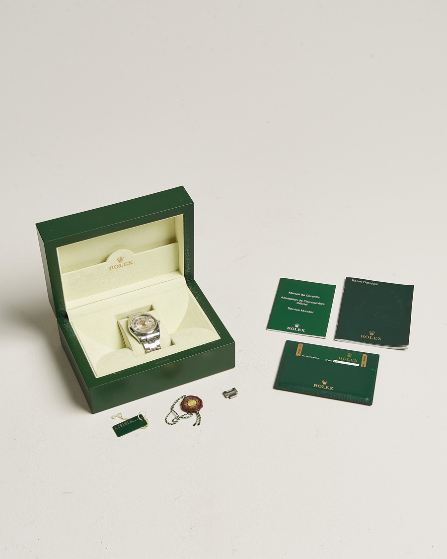 Hombres | Rolex Pre-Owned Datejust 116200 Oyster Perpetual Steel Silver | Rolex Pre-Owned | Datejust 116200 Oyster Perpetual Steel Silver