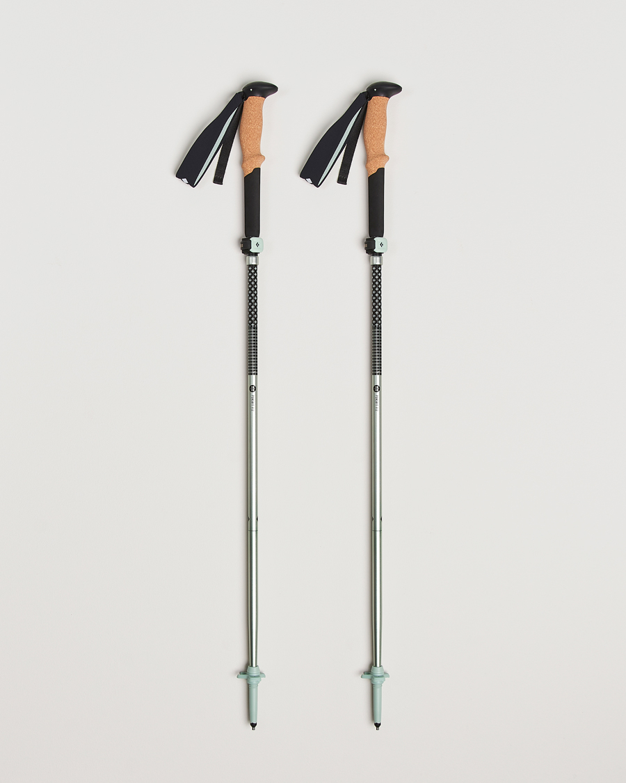 Hombres | Accesorios activos | Black Diamond | Distance FLZ Trekking Poles Black/Foam Green