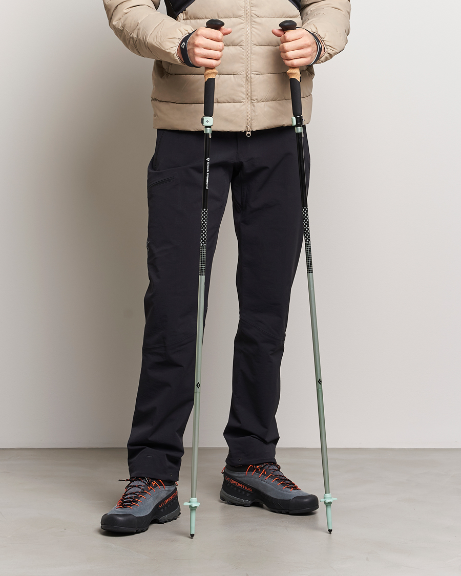 Hombres | Accesorios activos | Black Diamond | Distance FLZ Trekking Poles Black/Foam Green