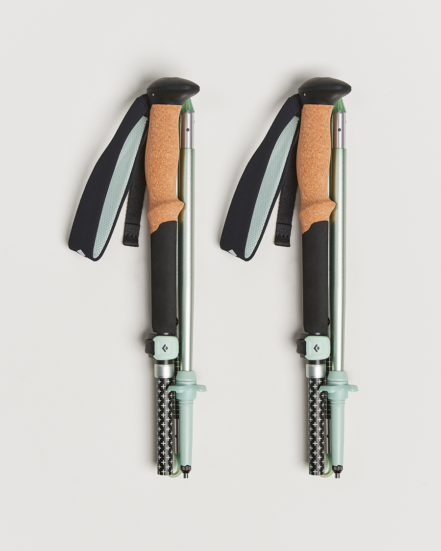 Hombres | Accesorios activos | Black Diamond | Distance FLZ Trekking Poles Black/Foam Green