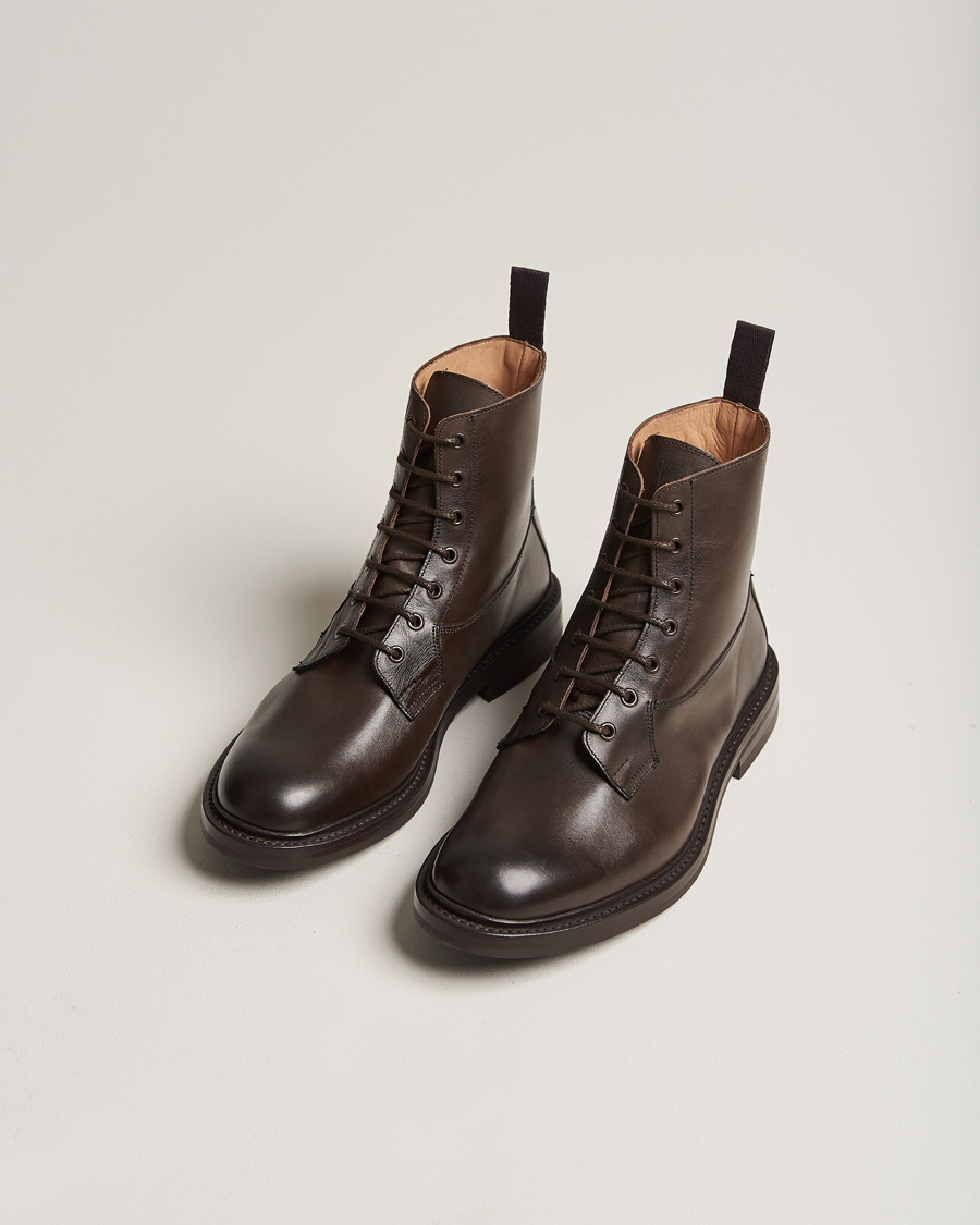 Hombres | Botas con cordones | Tricker's | Burford Dainite Country Boots Espresso