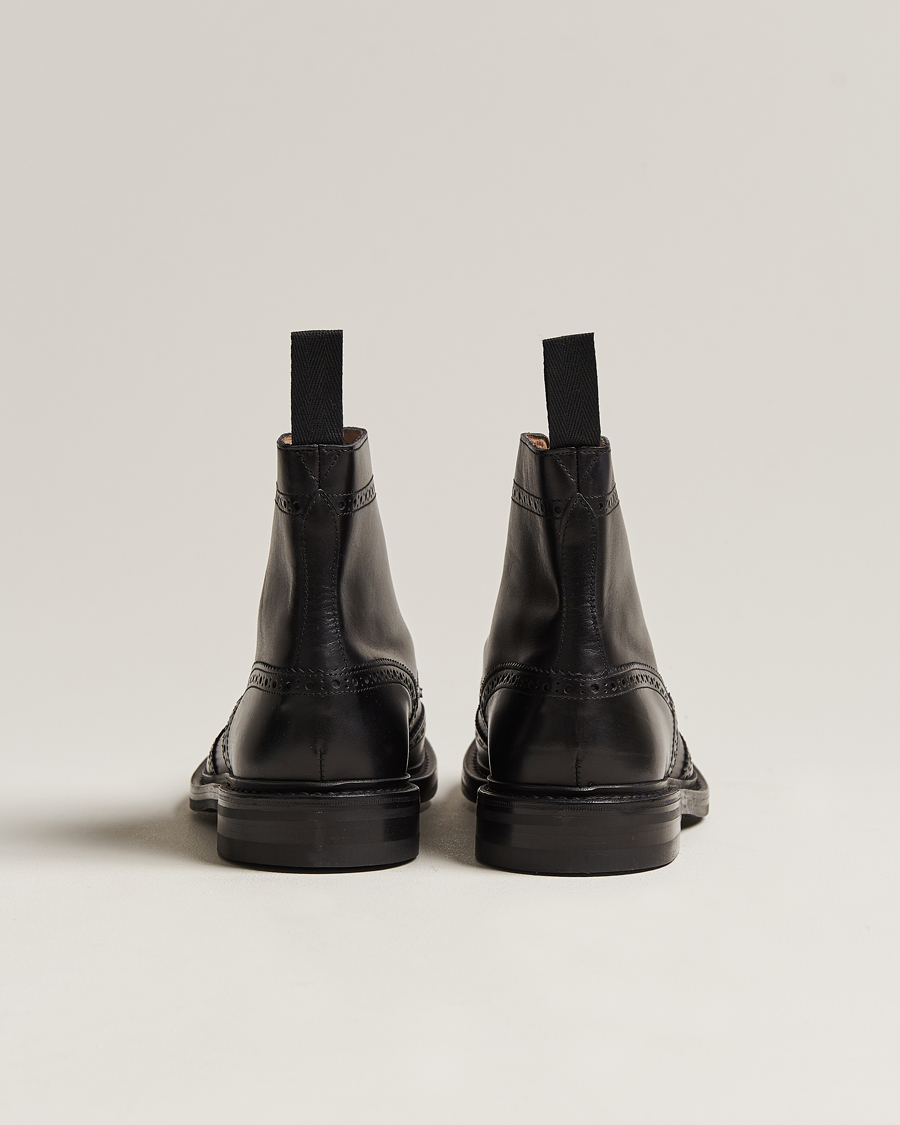 Hombres | Botas | Tricker's | Stow Dainite Country Boots Black Calf