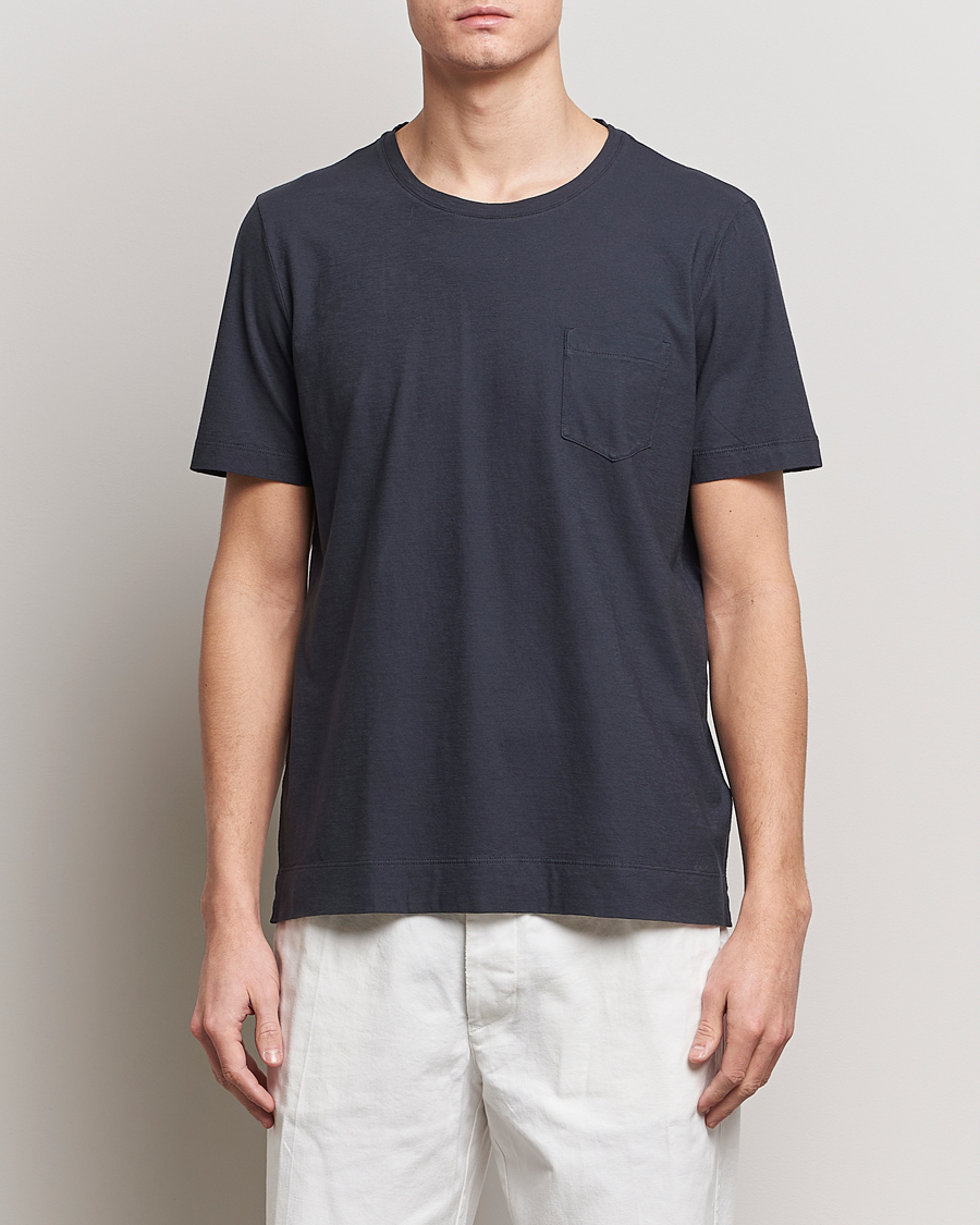 Hombres | Camisetas | Massimo Alba | Panarea Watercolor T-Shirt Black