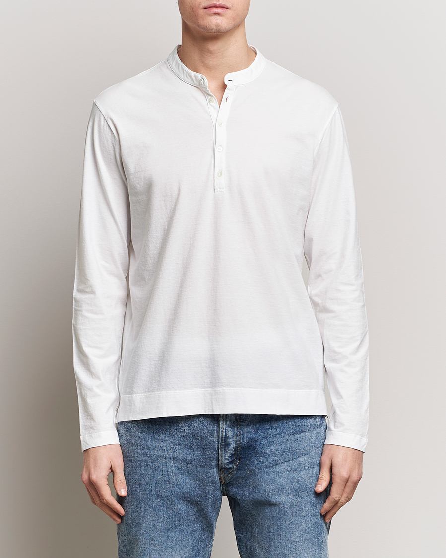 Hombres | Jerséis y prendas de punto | Massimo Alba | Hawai Watercolor Henley White