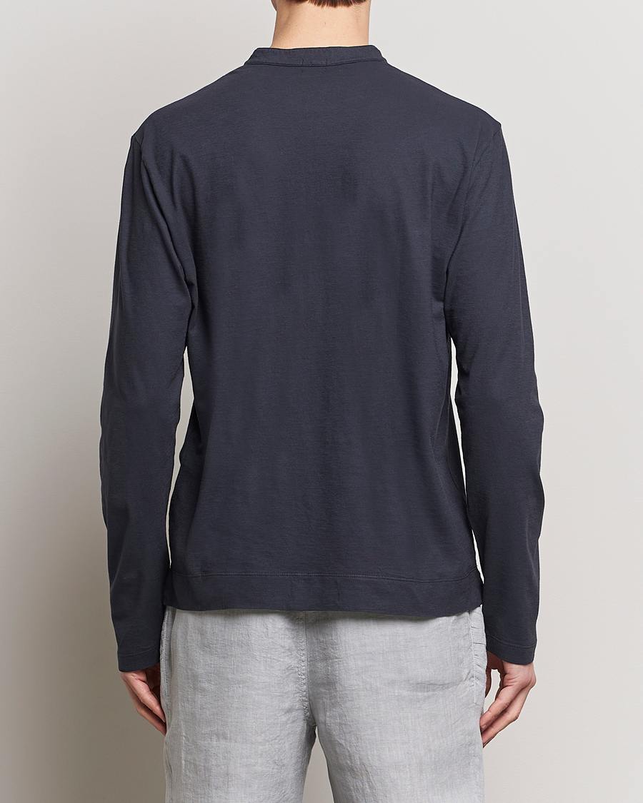 Hombres | Jerséis y prendas de punto | Massimo Alba | Hawai Watercolor Henley Washed Black