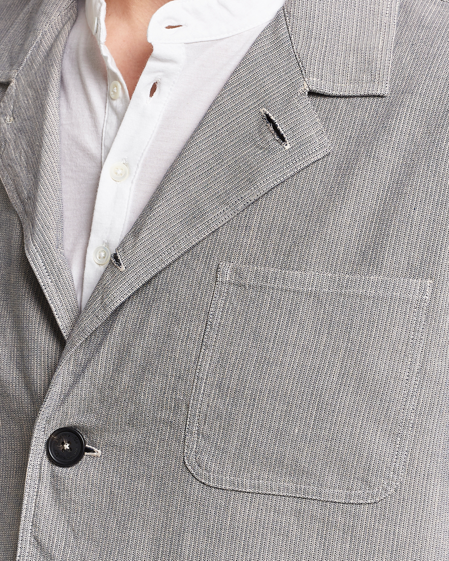 Hombres | Abrigos y chaquetas | Massimo Alba | Florida Cotton/Linen Shirt Jacket Light Grey