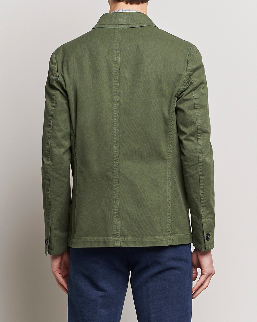Hombres | Abrigos y chaquetas | Massimo Alba | Solex Cotton Work Jacket Military Green