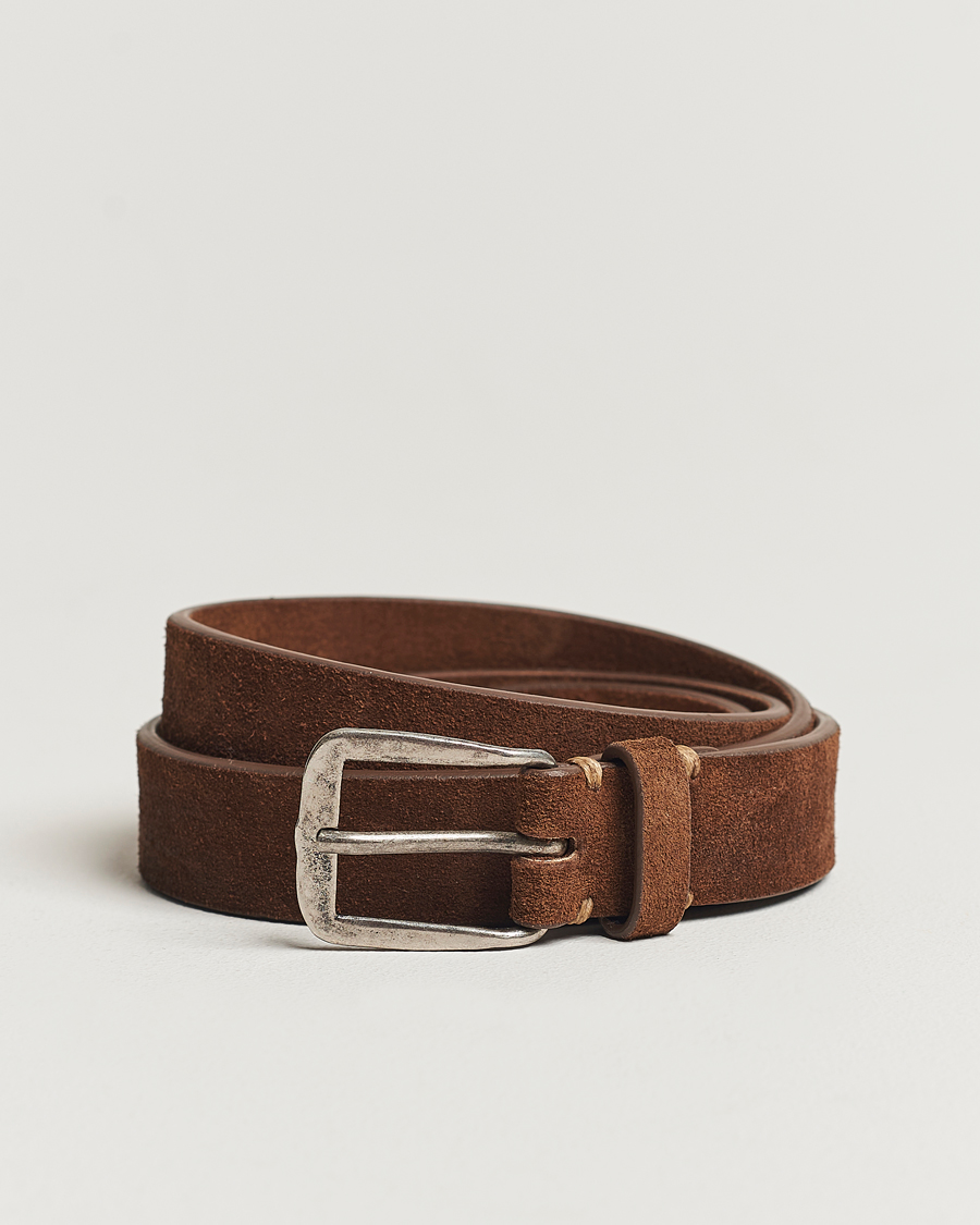 Hombres | Cinturones | Massimo Alba | Budapest Belt Tobacco Suede