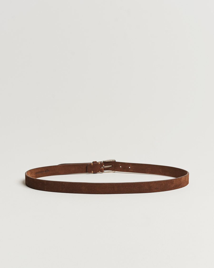 Hombres | Cinturones | Massimo Alba | Budapest Belt Tobacco Suede