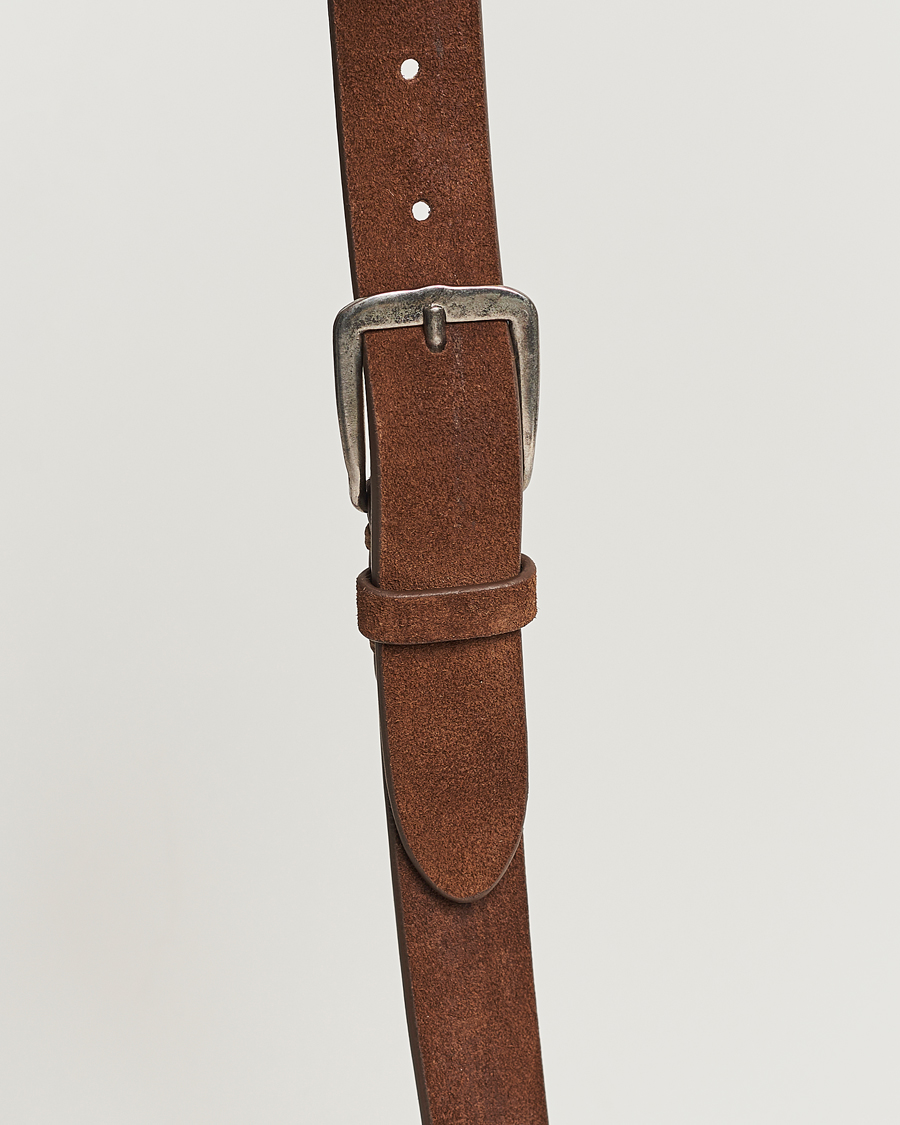 Hombres | Cinturones | Massimo Alba | Budapest Belt Tobacco Suede