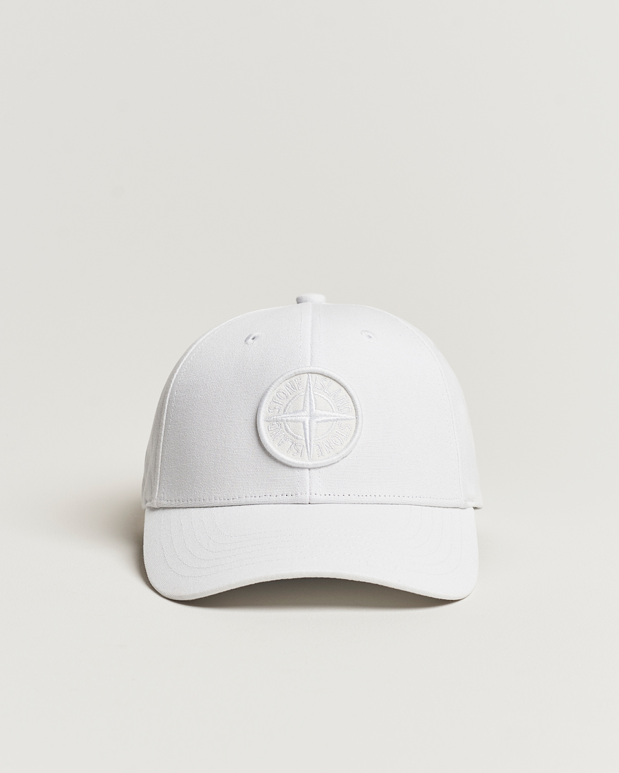 Hombres | Stone Island Classic Cotton Cap White | Stone Island | Classic Cotton Cap White
