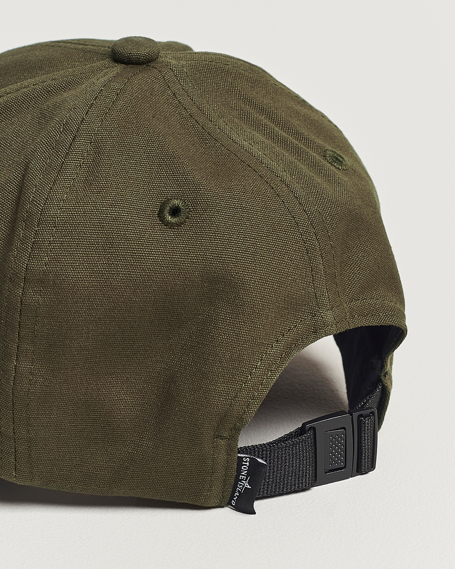 Hombres | Stone Island Classic Cotton Cap Military Green | Stone Island | Classic Cotton Cap Military Green