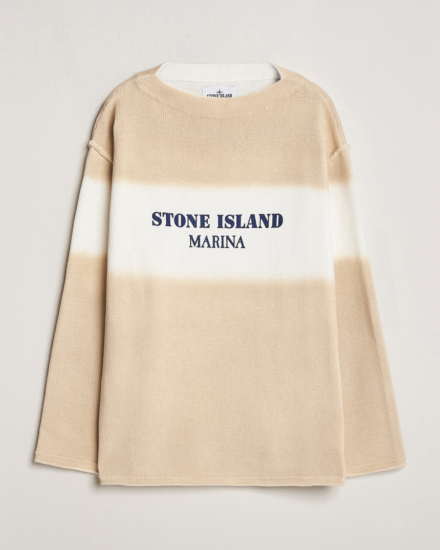 Hombres | Jerséis y prendas de punto | Stone Island | Marina Organic Cotton Sweater Natural Beige