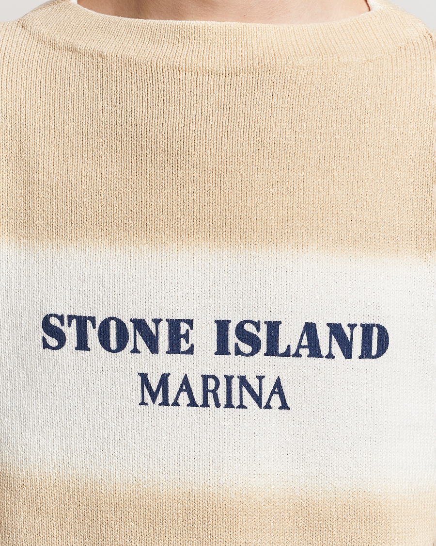 Hombres | Jerséis y prendas de punto | Stone Island | Marina Organic Cotton Sweater Natural Beige