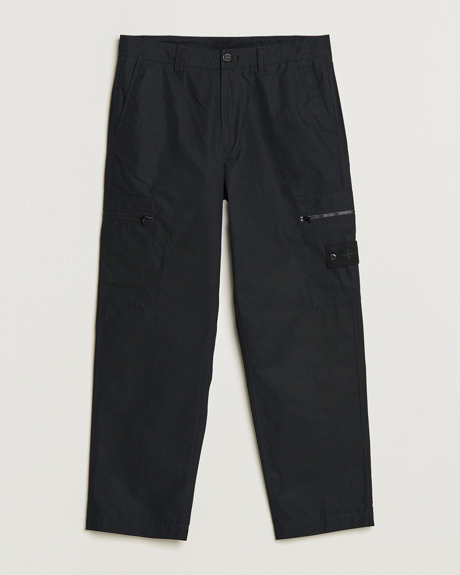 Hombres | Pantalones | Stone Island | Ghost Ventile Cotton Cargo Pants Black