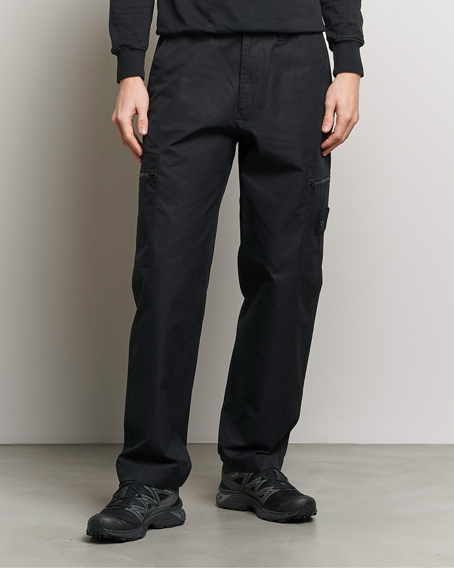Hombres | Ropa | Stone Island | Ghost Ventile Cotton Cargo Pants Black