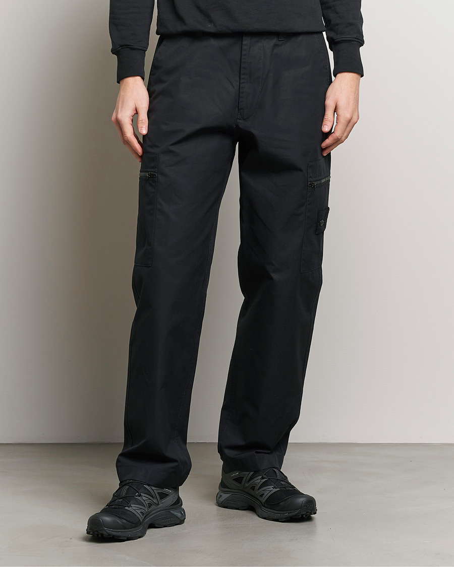 Hombres | Pantalones | Stone Island | Ghost Ventile Cotton Cargo Pants Black