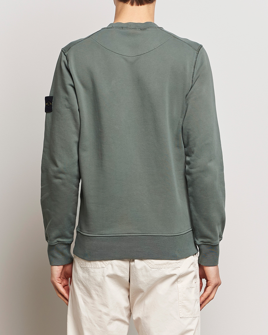 Hombres | Jerséis y prendas de punto | Stone Island | Garment Dyed Cotton Sweatshirt Musk