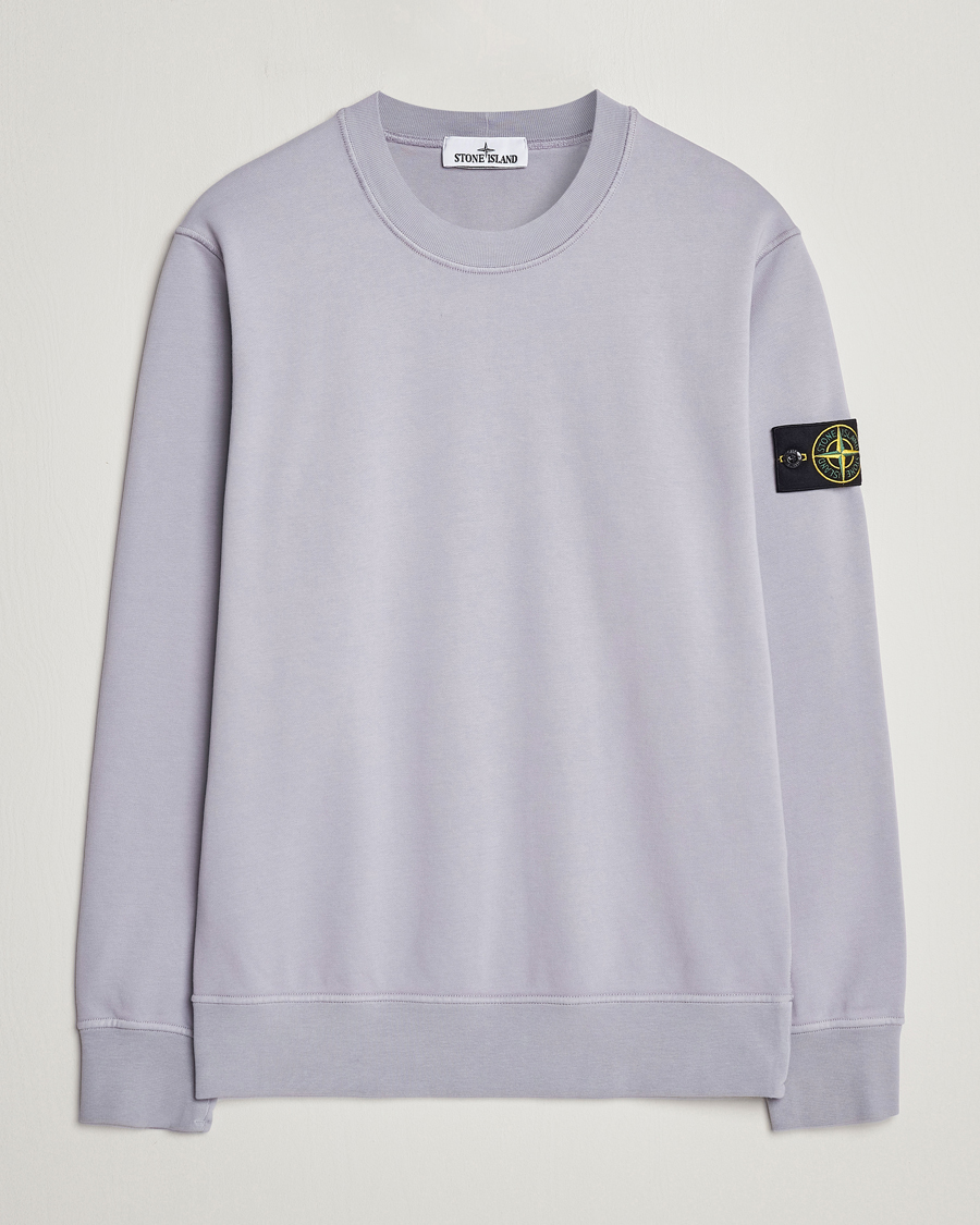 Hombres | Jerséis y prendas de punto | Stone Island | Garment Dyed Cotton Sweatshirt Dust