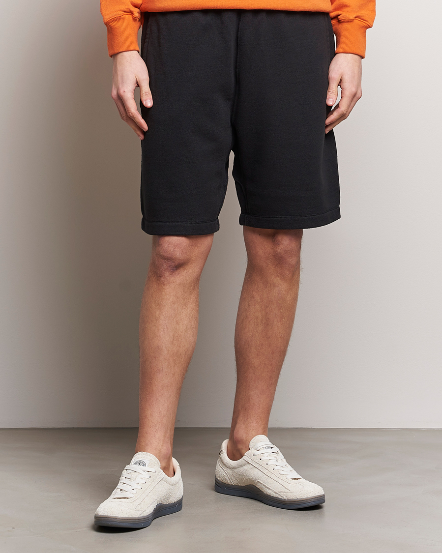 Hombres | Pantalones cortos | Stone Island | Heavy Cotton Fleece Sweatshorts Black