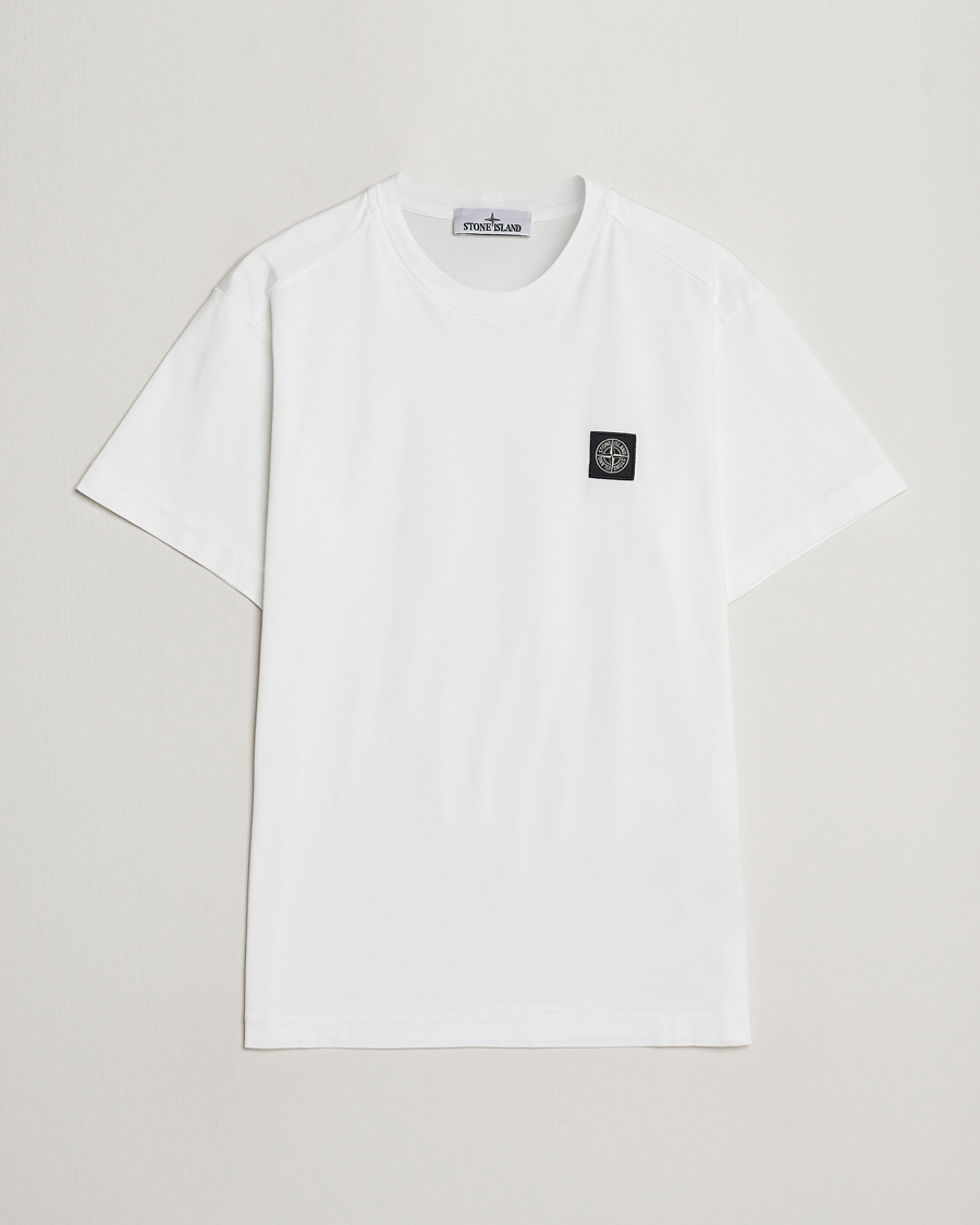 Hombres | Camisetas | Stone Island | Garment Dyed Cotton Jersey T-Shirt White