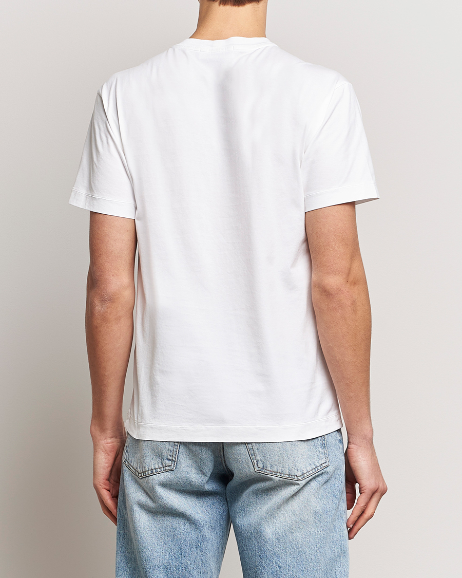 Hombres | Camisetas | Stone Island | Garment Dyed Cotton Jersey T-Shirt White
