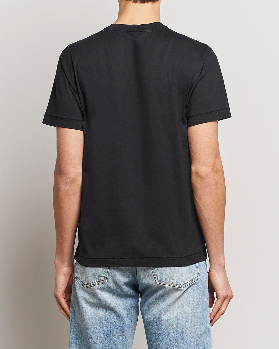 Hombres | Camisetas | Stone Island | Garment Dyed Cotton Jersey T-Shirt Black